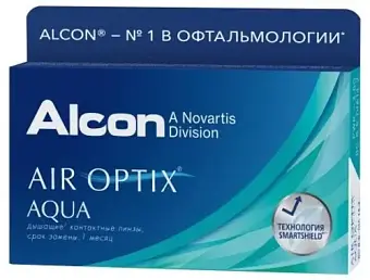 Линзы контактные Alcon Air Optix Aqua R8,6 (-5,0) №3
