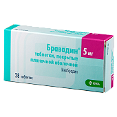 Бравадин таб. п/о плен. 5мг №28