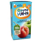 Фруто Няня сок яблоко,персик с мякотью 0.2л
