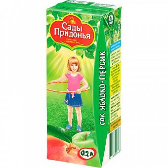 Сады Придонья Сок яблоко-персик с 5 мес. 0,2л.