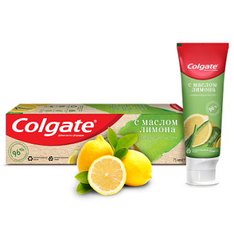 Колгейт зуб паста Naturals Освежающая чистота с Маслом Лимона, 75 мл
