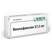 Венлафаксин таб.  37,5мг №30