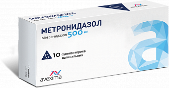 Метронидазол Авексима супп. ваг 500мг №10