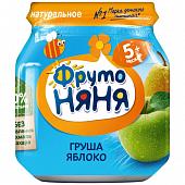 Фруто Няня Пюре яблоко,груша натур. 100г