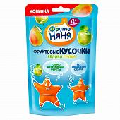 Фруто Няня фруктовые кусочки из яблок,груш 15г