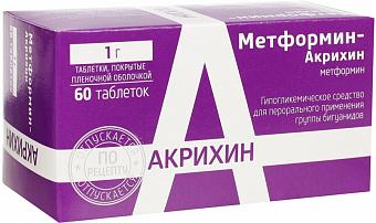 Метформин-Акрихин таб.1000мг №60