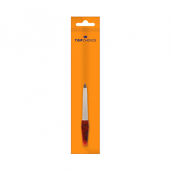 Топ Чойс пилка для ногтей янтарная ручка "5" 7200