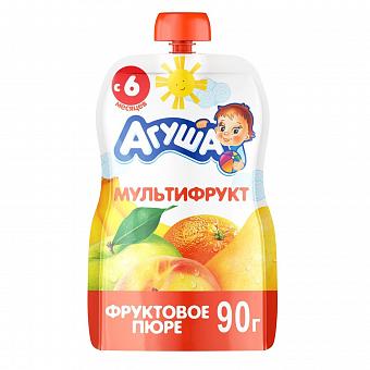 Агуша пюре мультифрукт 90г м/уп.