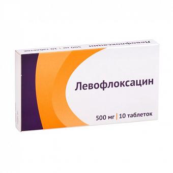 Левофлоксацин таб. п/о 500мг №10 Озон