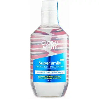 Глобал Вайт ополаскиватель Super Smile 400 мл