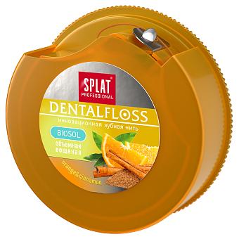 Сплат Проф зубная нить обьемная Апельсин,корица 40м