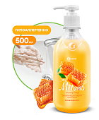 Grass Крем-мыло жидкое увлажняющее "Milana. Молоко и Мёд", флакон, 500мл