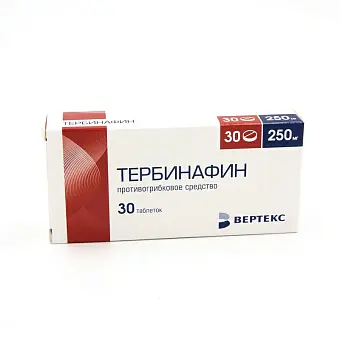 Тербинафин-Вертекс 250мг таб. №30