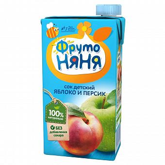 Фруто Няня сок яблоко-персиковый 0,5л